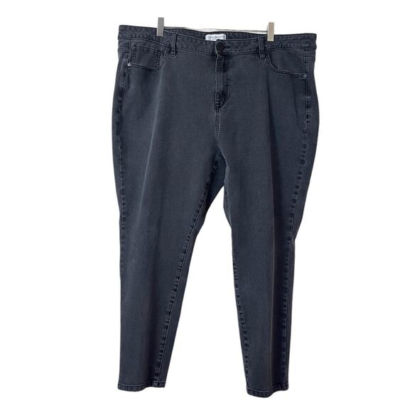 Lane Bryant Denim - Lane Bryant Women’s Jeans High Rise Skinny Ultimate Stretch Black Wash Size 24R